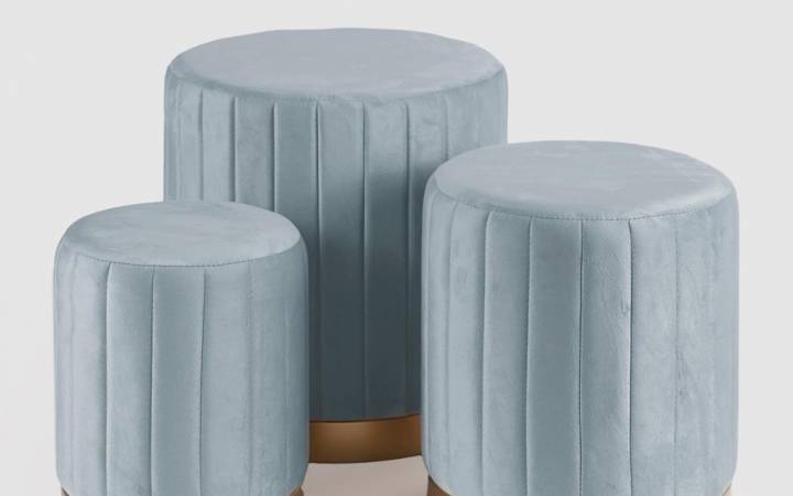 Pouf Azzurro Pervinca